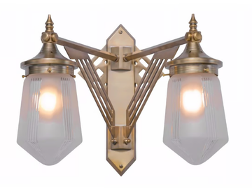 PRAGUE III - Handmade brass wall lamp by Patinas Lighting