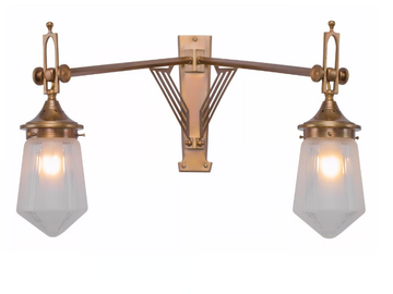 PRAGUE VII - Handmade brass wall lamp by Patinas Lighting