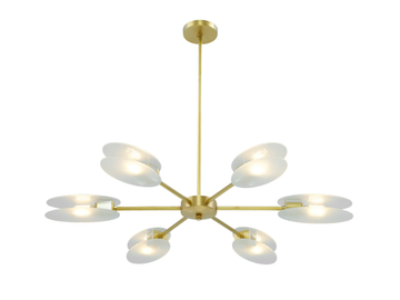 PRESENT CHANDELIER 1 - LED brass pendant lamp by Patinas Lighting
