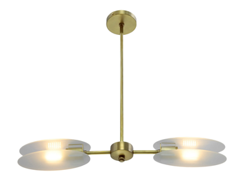 PRESENT PENDANT 2 - LED brass ceiling lamp by Patinas Lighting