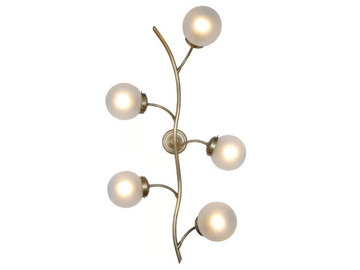 PRIMAVERA 5 - Brass wall lamp by Patinas Lighting