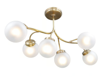 PRIMAVERA 6 - Brass ceiling lamp by Patinas Lighting