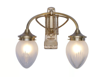 ROME II - Handmade brass wall lamp by Patinas Lighting