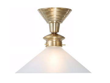 SNOOKER - Handmade brass ceiling lamp by Patinas Lighting