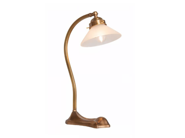 SNOOKER I - Handmade brass table lamp by Patinas Lighting