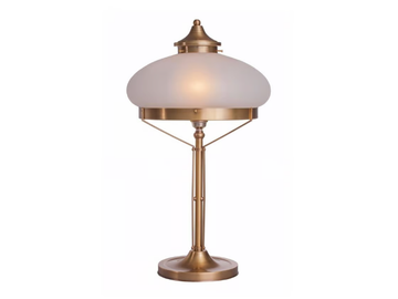 SNOOKER II - Handmade brass table lamp by Patinas Lighting