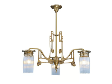 STUTTGART 3 - Handmade brass chandelier by Patinas Lighting