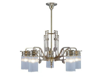 STUTTGART 5 - Handmade brass chandelier by Patinas Lighting