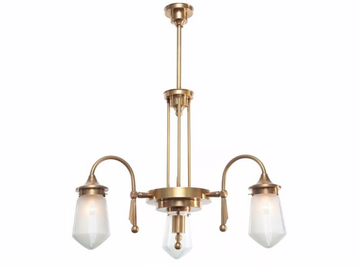 TYROL 3 - Handmade brass chandelier by Patinas Lighting