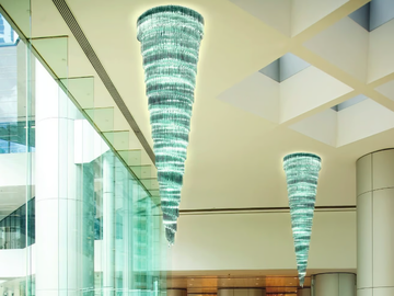 CRISTALLI 5025 - Glass ceiling lamp by Patrizia Volpato