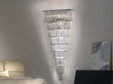 CRISTALLI 5074 - Glass wall light by Patrizia Volpato