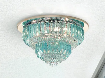 CRISTALLI 6014 - Glass ceiling lamp by Patrizia Volpato