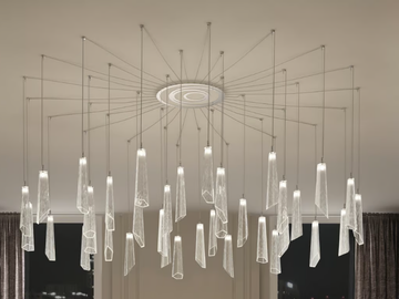 CRYPTO 296 - Adjustable pendant lamp by Patrizia Volpato