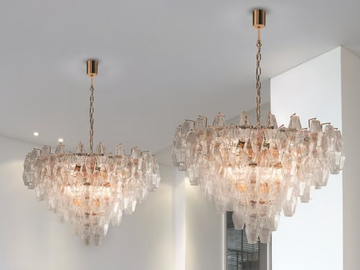 GLACE 4600 - Murano glass pendant lamp by Patrizia Volpato