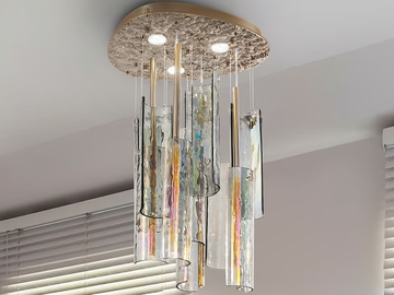 IRIDE - LED Murano glass ceiling lamp by Patrizia Volpato