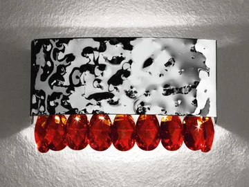 MAGMA 450 - Wall light with crystals by Patrizia Volpato