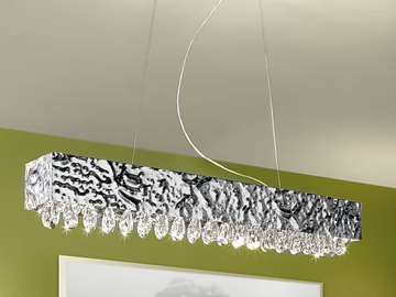 MAGMA 452 - Pendant lamp with crystals by Patrizia Volpato