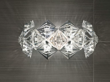 PRISMA 820 - Wall lamp with crystals by Patrizia Volpato