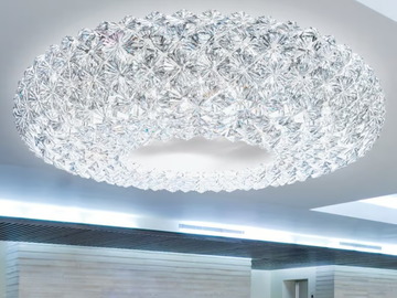 PRISMA 821 - Ceiling lamp with crystals by Patrizia Volpato