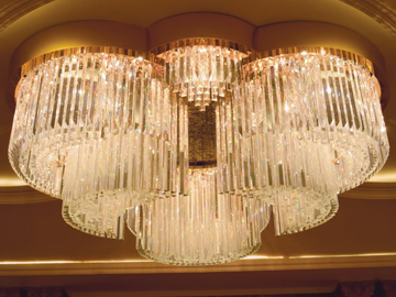 RIFLESSI 5003 - Lead Crystal ceiling lamp by Patrizia Volpato