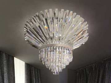 RIFLESSI 5024 - Lead Crystal ceiling lamp by Patrizia Volpato