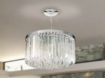RIFLESSI 5083 - Lead Crystal pendant lamp by Patrizia Volpato