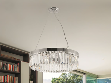 RIFLESSI 5085 - Lead Crystal pendant lamp by Patrizia Volpato