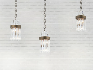 RIFLESSI 7200 - Lead Crystal pendant lamp by Patrizia Volpato