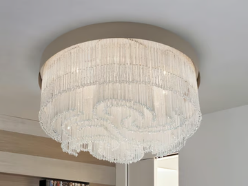 VENEZIA 4800 - Ceiling lamp with crystals by Patrizia Volpato