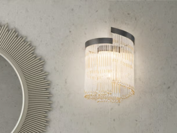 VENEZIA 4800 - Wall lamp with crystals by Patrizia Volpato
