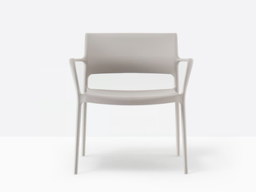 ARA 316 - Stackable polypropylene easy chair with armrests by Pedrali