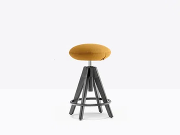 ARKI-STOOL ARKW8/2 - Swivel oak stool with gas lift by Pedrali