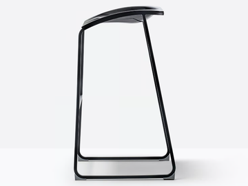AROD 510 - Sled base steel stool with footrest by Pedrali