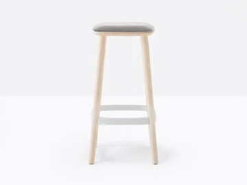 BABILA 2702/A - High ash stool with footrest by Pedrali