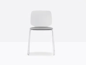 BABILA 2740/A - Sled base upholstered technopolymer chair by Pedrali