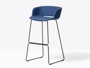 BABILA 2748/2 - Sled base fabric stool with back by Pedrali
