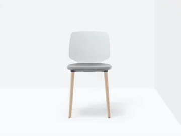 BABILA 2750/A - Upholstered stackable technopolymer chair by Pedrali