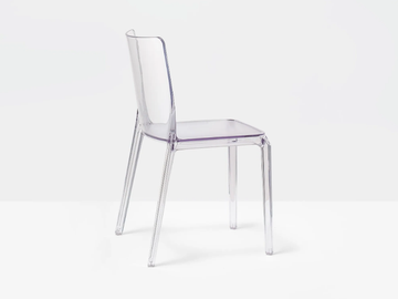 BLITZ 640 - Stackable polycarbonate chair by Pedrali