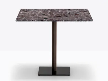 BLUME - Square steel table by Pedrali
