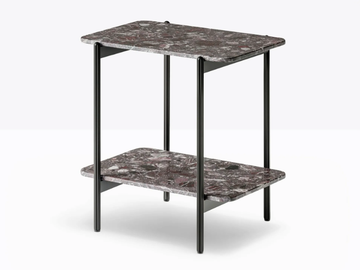 BLUME SYSTEM 49x32 - Open marble bookcase by Pedrali