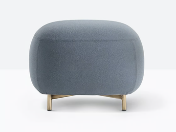 BUDDY 210 - Upholstered square fabric pouf by Pedrali