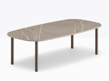 BUDDY BDT_79x40 - Low rectangular laminate coffee table by Pedrali