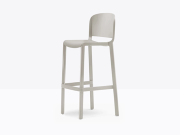 DOME 262 / 263 - Polypropylene stool with back by Pedrali