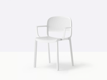 DOME 266 - Polypropylene chair with armrests by Pedrali