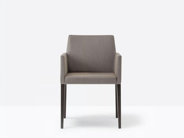 DRESS 535 - Upholstered easy chair with armrests by Pedrali
