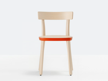 FOLK 2930 - Ash chair with integrated cushion by Pedrali