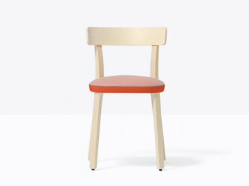 FOLK 2940 - Ash chair with integrated cushion by Pedrali
