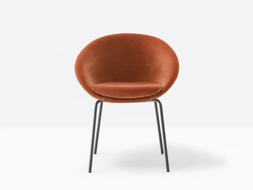 GLISS 900/A - Upholstered chair with armrests by Pedrali