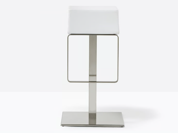 HX 4445F - High leather stool with footrest by Pedrali