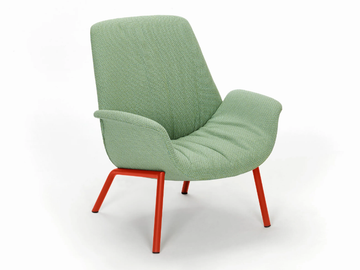 ILA 2023 - Fabric armchair with steel structure by Pedrali